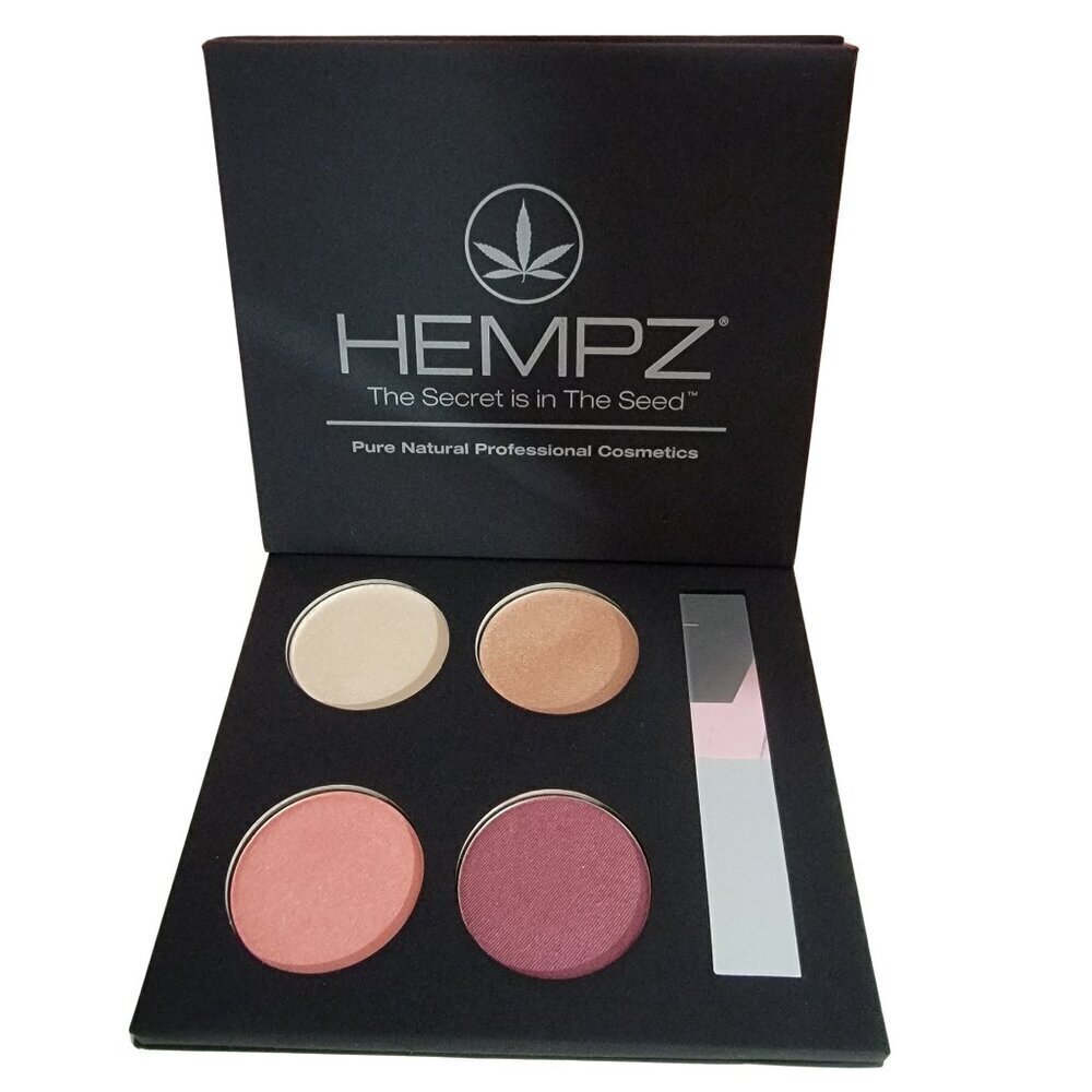 Hempz Pure Natural Compact Eye Shadow Blush Makeup Palette